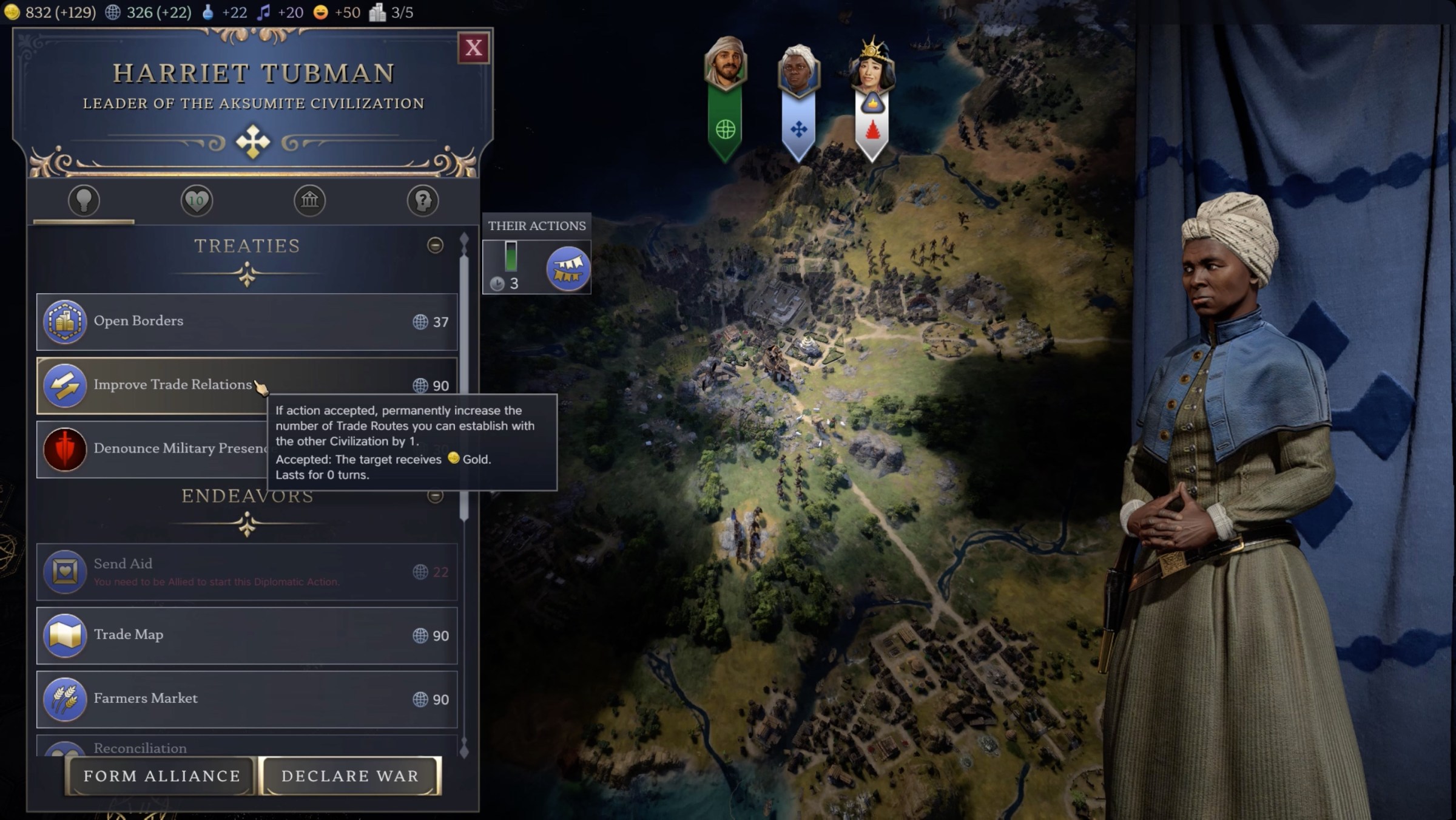 Civilization 7 Improve Trade Relations Diplomatic Action